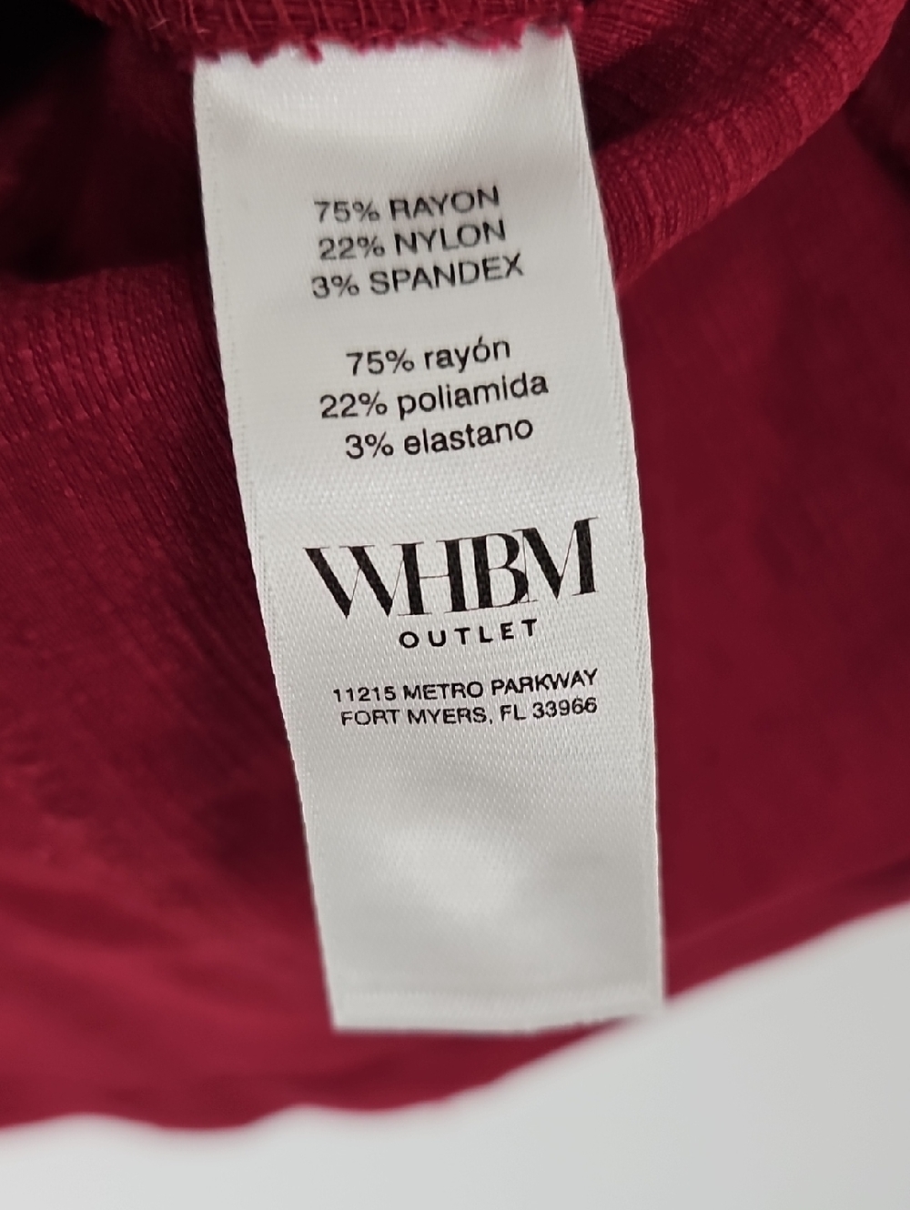 WHBM Outlet Sz:10 Maroon Stretch Vest w Gold Buttons 2 Front Pockets - Picture 8 of 10